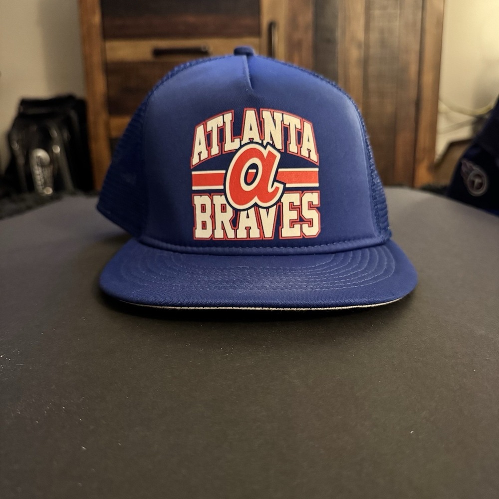 New Era Throwback Atlanta Braves Cooperstown 9FIFTY Snapback Hat Blue MLB